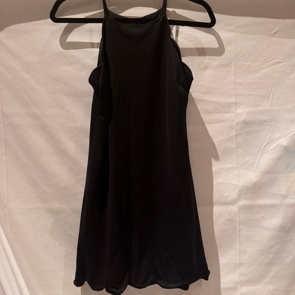 Love Addy black dress with scalloped hem size XS